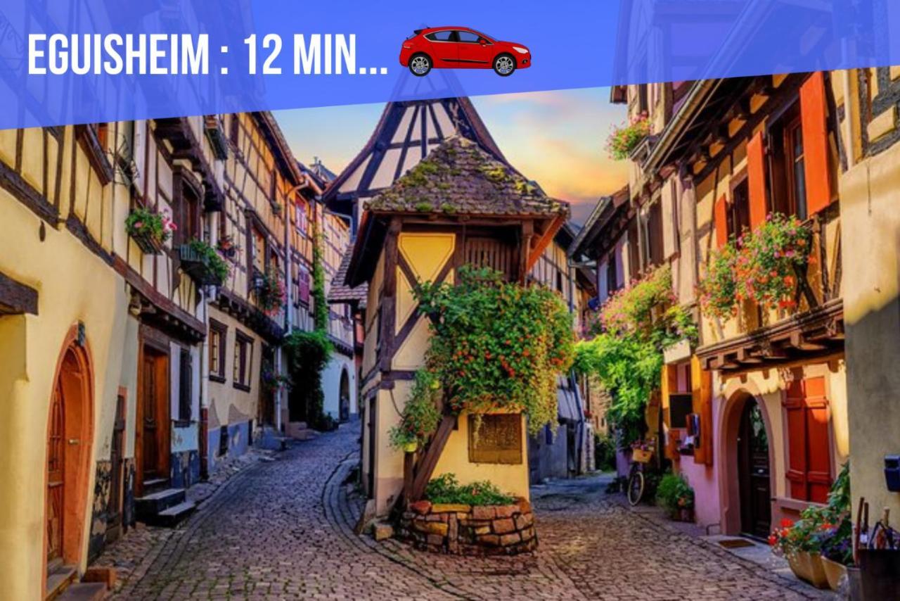 Le Red St Léon : Lit Queen Size * WIFI * Idéal Couple Colmar Exterior foto
